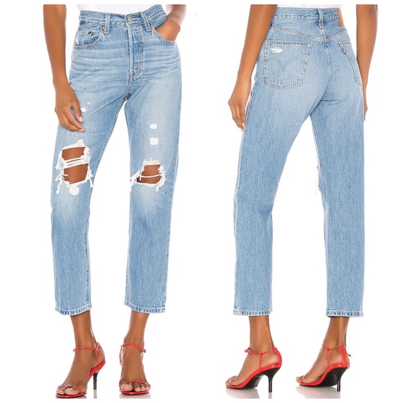 Levi's Denim - NWT Levi’s 501 Crop Jeans - Montgomery Patch Jeans